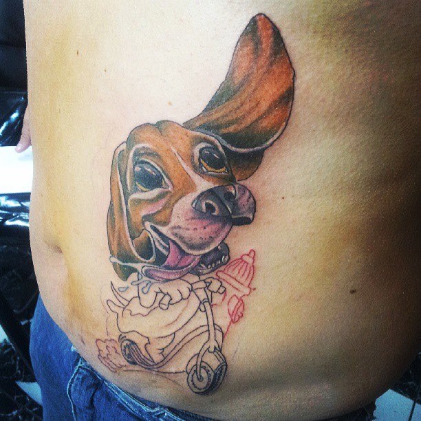 #tattoo #dog #anime #patinete #dognorole #hidrante #nacostela #doidemais #emprocesso #art @cehtattoo